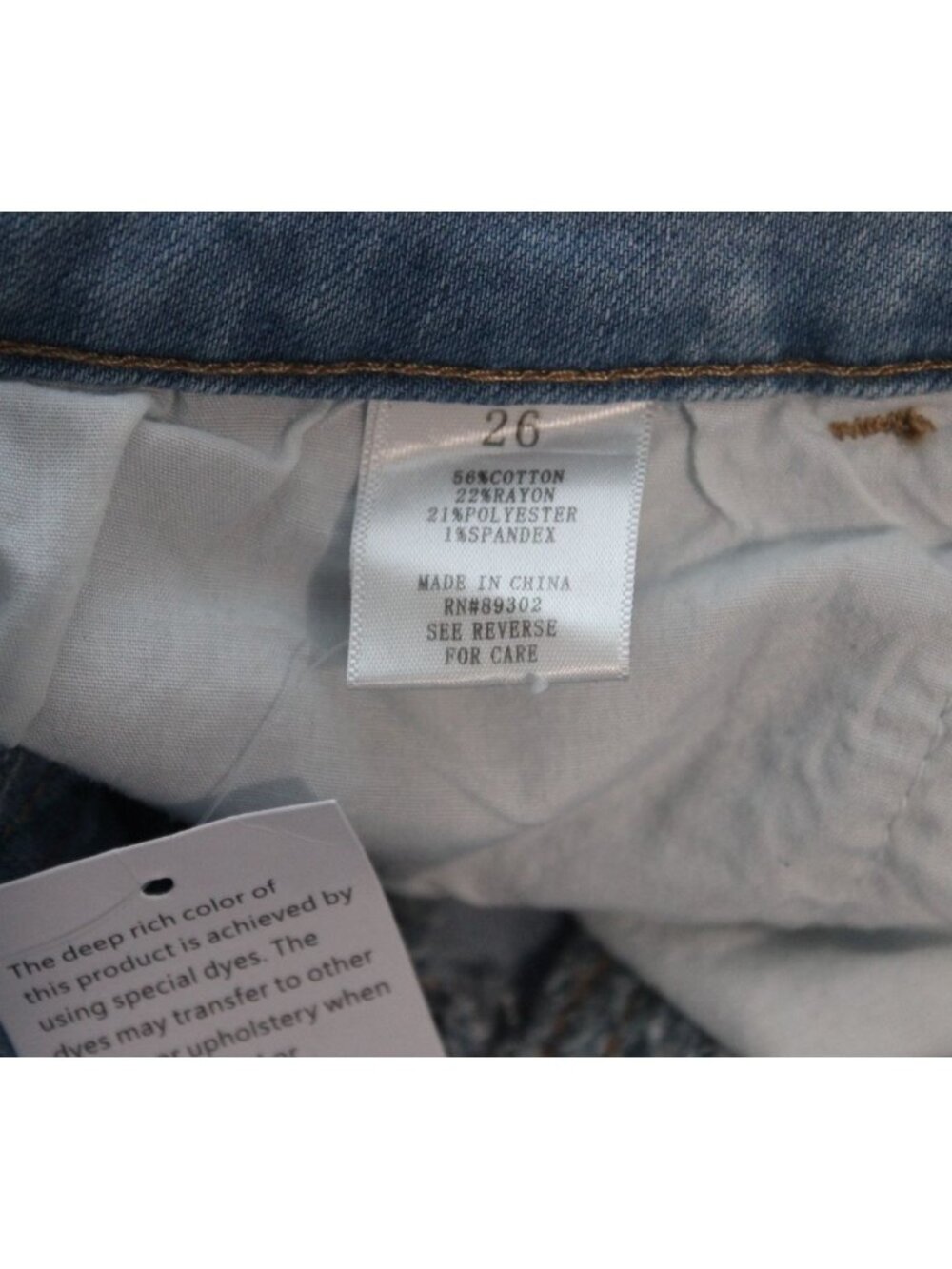NWT Altar'd State Jeans Size 26 High Rise Flare Stretch Denim Star Festival Boho - Picture 13 of 13